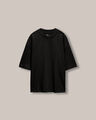Playera Fit Boxy Verde,NEGRO